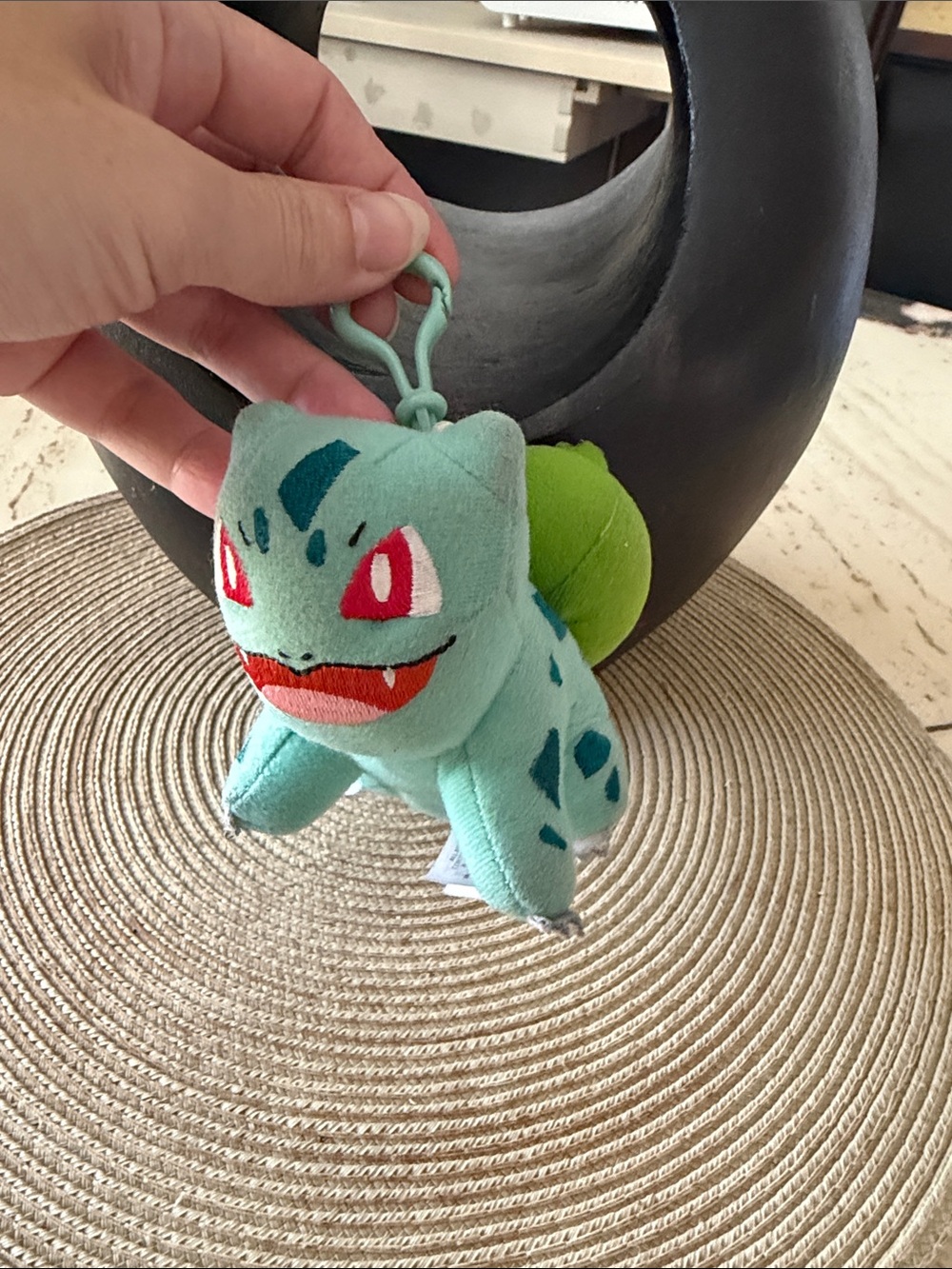 Pokemon Bulbasaur Teal Clip-On Plush by Tomy